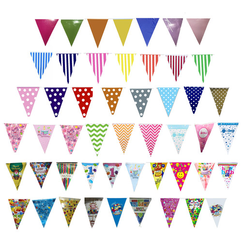 8ft triangle bunting banner - 8ft,