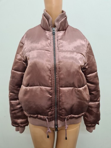 Topshop shiny satin puffer - shiny,