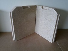 One Pair of Side Fire Bricks Compatible with Coalbrookdale Little Wenlock Stove