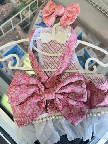 Gucci dog cat harness dress - dog/cat,