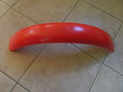 Trials mudguard plastic red - mudguard,