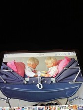 childs silver cross twin pram