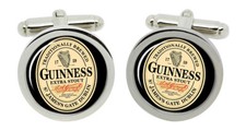 Guinness cufflinks chrome - cufflinks,