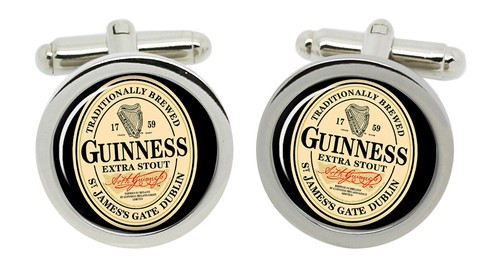 Guinness cufflinks chrome - cufflinks, in