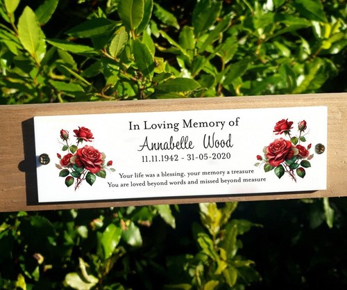 Personalised red roses - personalised,