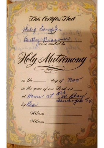 Brown family bible - family, (bible