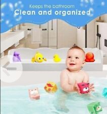 Bathtub Topper / Toy Holder 36” - Splash Guard with Suction Cups for Toddlers