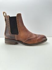 Fat Face Womens Chelsea Boots Brown Leather Uk 4/Eu 37