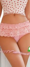 Woman’s Size 10 Pink Frillly Frilly Very Sexy Knickers
