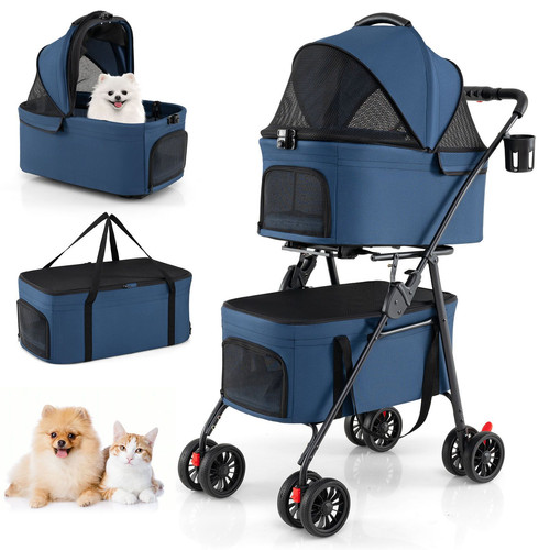 Double pet stroller 1 - double,