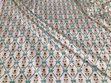 Vintage Fabric ,Turnbull And Stockdale ,Trellis Flower Design For Curtains 8.5 M
