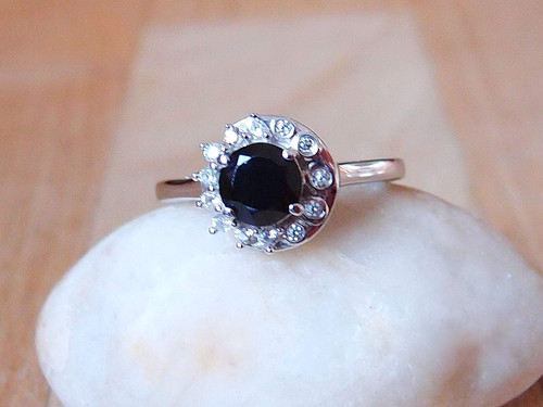 Natural black spinel - black,