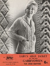 Women lady cardigan aran - lady's,