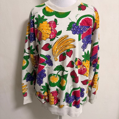 Vtg 80s fruit - vtg, aop