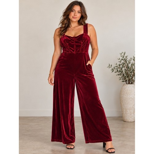 Cider burgundy velvet corset - velvet,