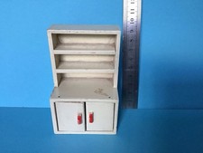 Vintage 1950s AC Barton Dolls House Kitchen Dresser, 1:16 Scale