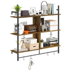 HOMCOM Wall Shelf Unit with 4