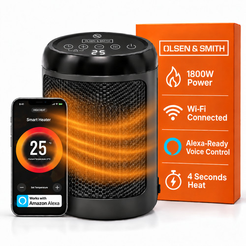Smart ceramic heater 1800w - heater,