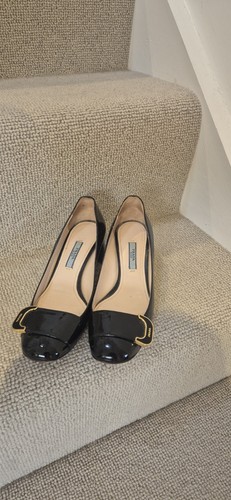 Prada black patent shoes - patent,