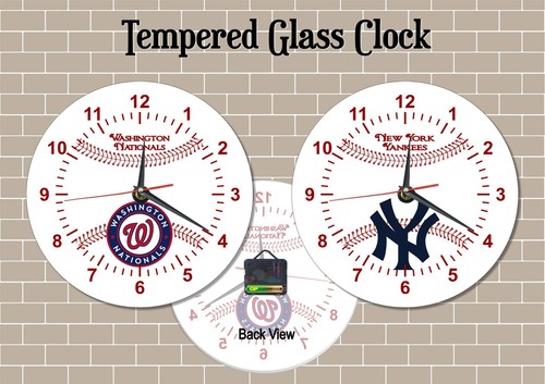 20cm tempered glass clock - tempered,