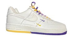Nike Air Force 1 ‘Lakers Mini Swoosh’ – Size 10 – Great Condition