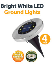 4 Solar Garden Lights Power