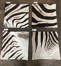 16"x16" Genuine Zebra Skin