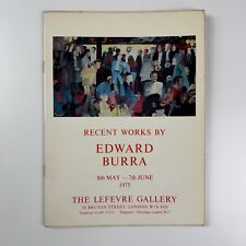 Recent works by Edward Burra | The Lefevre Gallery catalogue booklet, 1975