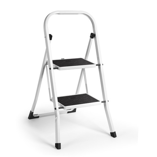 Vonhaus white step ladder - vonhaus,