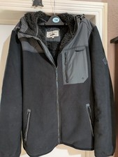 Mens Next Fleece Lined Jacket With Hood X/L