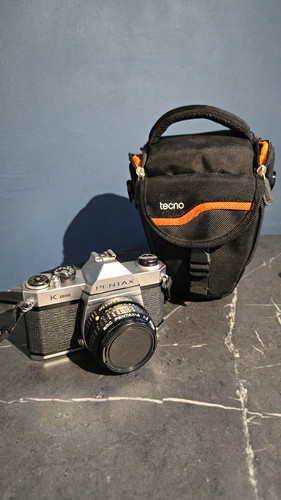 Pentax k1000 silver 35mm - silver,