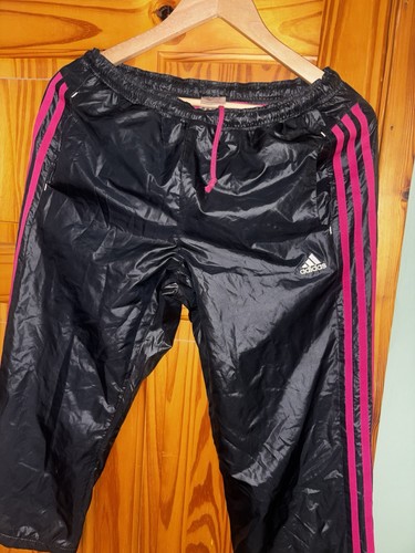 Adidas trousers nylon pink - trousers,