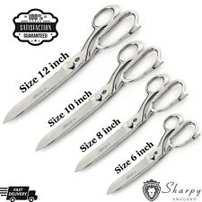 Tailor Scissors Upholstery Dressmaking Fabric Heavy Duty Shears 6,8,10,12 Inch