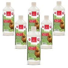 6x Red Mite Powder Puffer Bottle 500ml, Diatomaceous Earth, Natures Grub Chicken