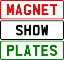MAGNETIC MOTOR TRADE SHOW ROOM PLATE SIGN ADVERTISING REG VEHICLE X1