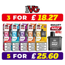 IVG Smart Max Refill | Prefilled Pod |  10K Puffs | Replacement Pod 20mg ECIG UK