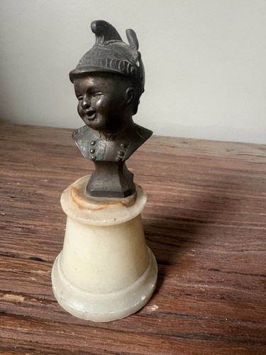 Antique bronze miniature child - bronze,