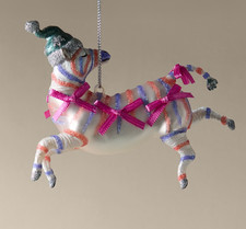 GLASS PARTY ZEBRA HANGING