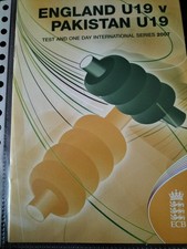 ENGLAND V PAKISTAN UNDER 19