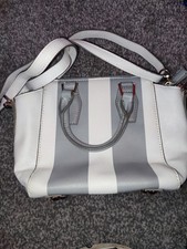 ladies handbag white and grey 
