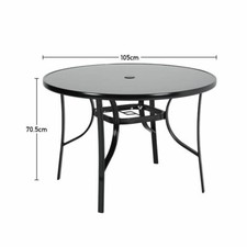 Glass Top Table Outdoor Garden