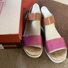 Pikolinos Women's w1g-0758c3 Leather Wedge Sandals Brandy orchid uk size 6