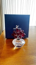 Swarovski Vase Of Red Roses