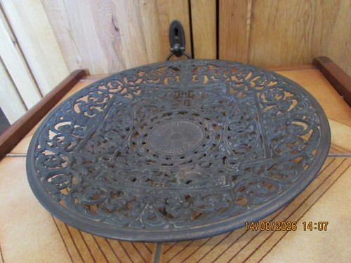 Antique cast iron fruit bowl - antique,