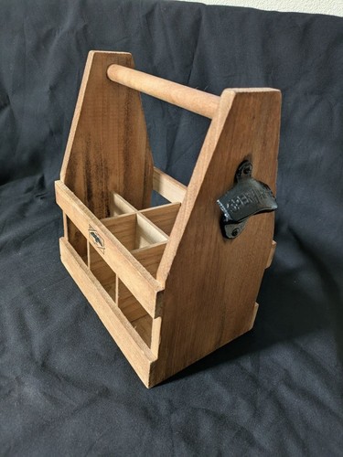 Wooden bottle beer caddy - bottle,