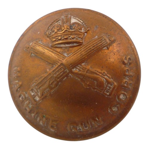 Machine gun corps button - gun,