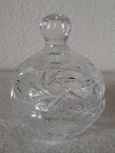 Crystal powder jar - crystal,