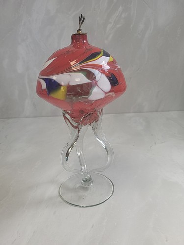 Vintage blown glass red - blown,