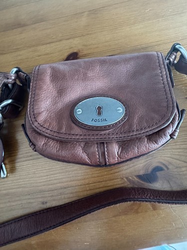 Fossil leather small cross - leather,