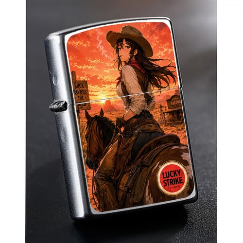 Zippo lucky strike japan anime - strike,